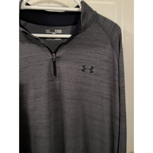 Under Armour Loose HeatGear UA Tech Zip WOMENS XL Heather GREY Lightweight - Picture 4 of 16